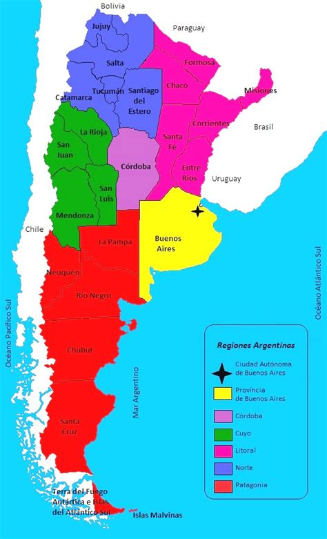 Mapa de Argentina con las principales regiones productoras de legumbres