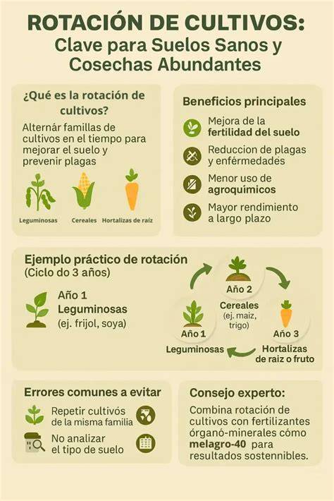 Infografía: Beneficios agronómicos de las legumbres en la rotación de cultivos