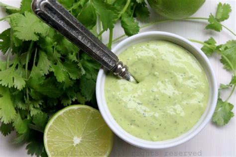 Mayonesa de cilantro casera