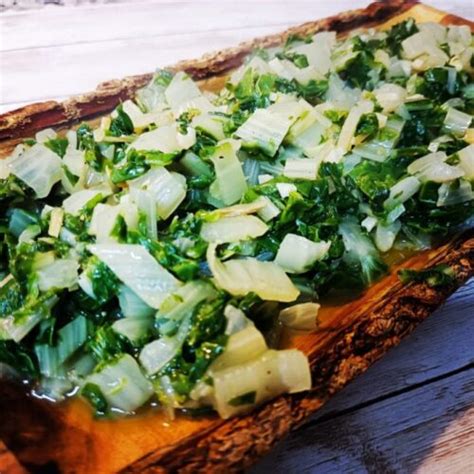Acelgas al ajillo en slow cooker
