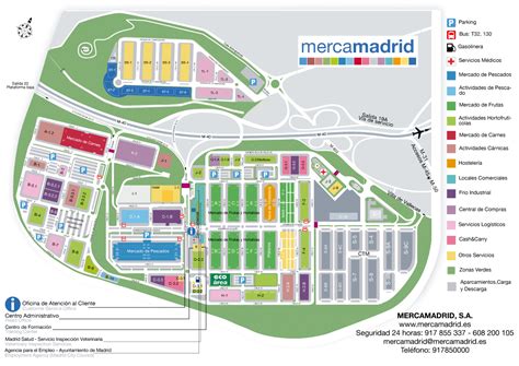 Mapa de Mercamadrid con los puntos de distribución de Patatas Meléndez