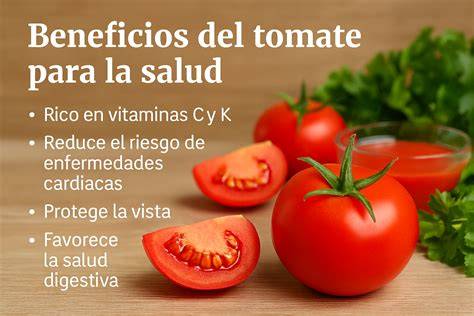 Beneficios del tomate para la piel con iconos