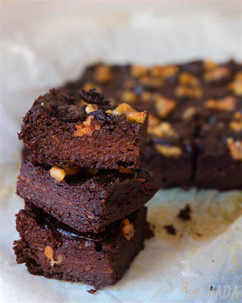 Brownie de boniato con cobertura de chocolate
