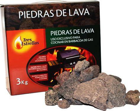 Piedras volcánicas para barbacoa