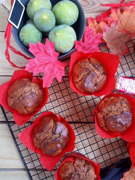 Muffins con crema Lotus e higos recién horneados