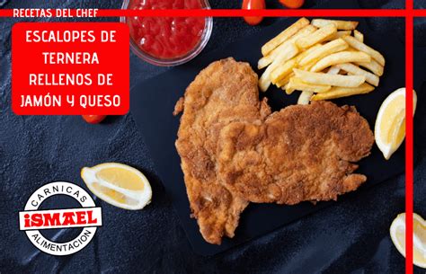 Ingredientes para escalopes rellenos de ternera