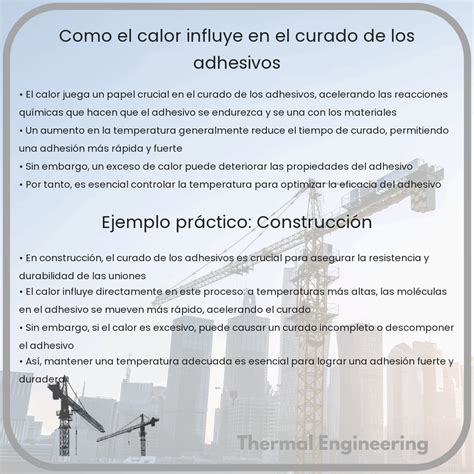 Esquema de las diferentes aplicaciones de los adhesivos resistentes al calor