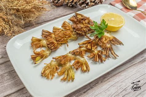 Alcachofas laminadas y fritas