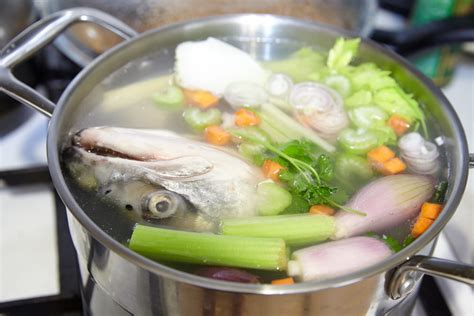 Elaboración de fumet de pescado