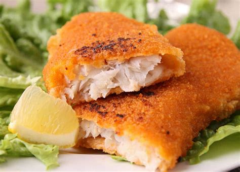Pescado empanado con harina de arroz