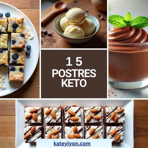 Variedad de postres keto caseros