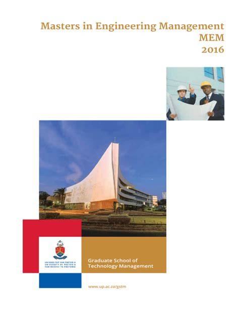Esquema del programa Master of Engineering Management (MEM)