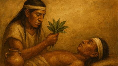 Ilustración de indígenas preparando arepas en la época precolombina