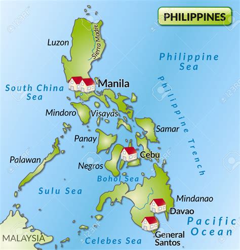 Mapa de Filipinas con la provincia de Moro resaltada