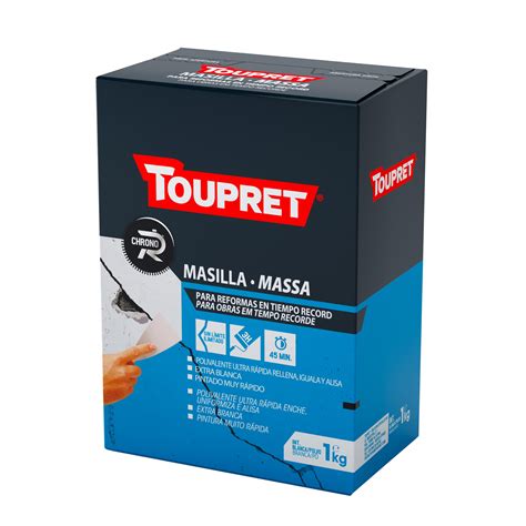 Comparación de masillas en polvo y en pasta Toupret