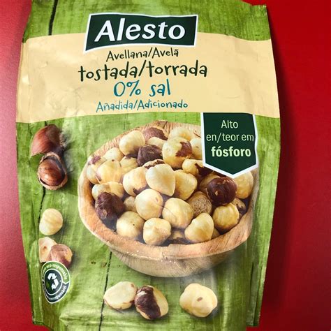 Envase de avellanas tostadas sin sal Alesto