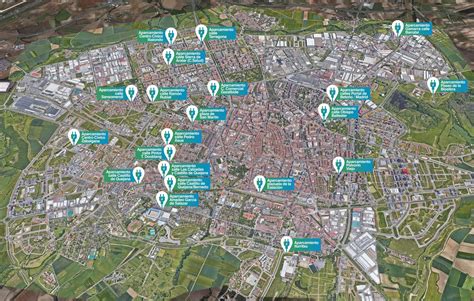 Mapa de Vitoria-Gasteiz con puntos de entrega de gel hidroalcohólico