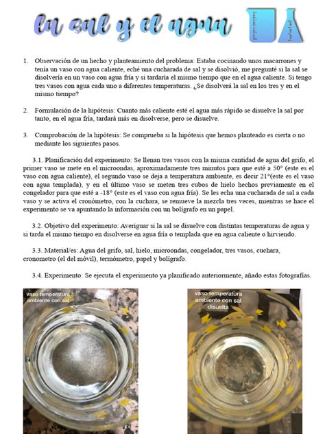 Diagrama de las proporciones de agua, sal y pasta para la cocción