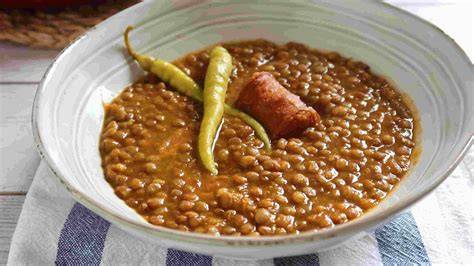 Lentejas con chorizo en olla