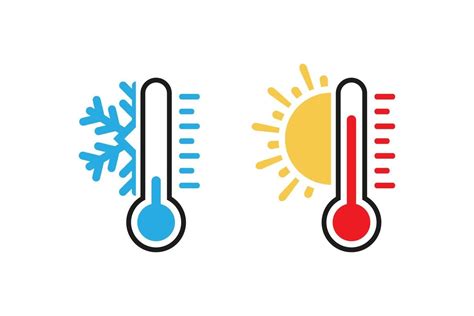 Iconos de congelador y termómetro para la temperatura de congelación