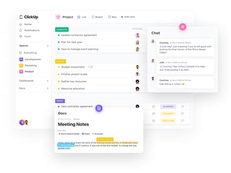 Funciones de colaboración en tiempo real de ClickUp