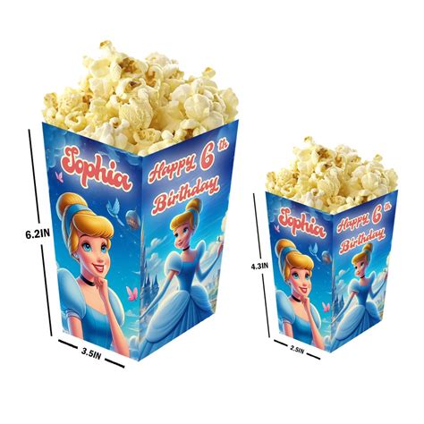 Cajas de palomitas personalizadas con diferentes diseños