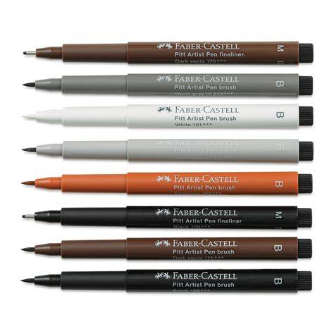 Set de Pitt Artist Pen Faber-Castell con diferentes puntas