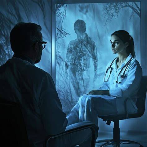 Profesional de la salud mental realizando una evaluación