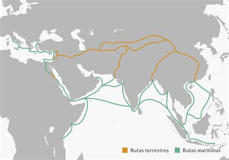 Mapa de la ruta de especias