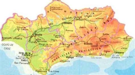 Mapa de Andalucía destacando Córdoba y el Valle de los Pedroches