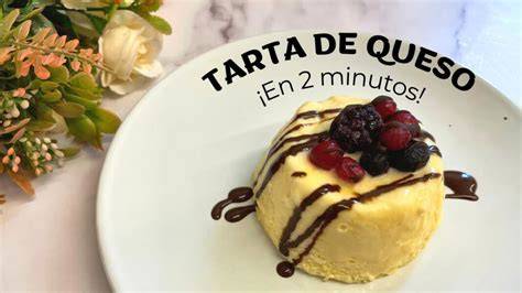 Tarta de queso en el microondas