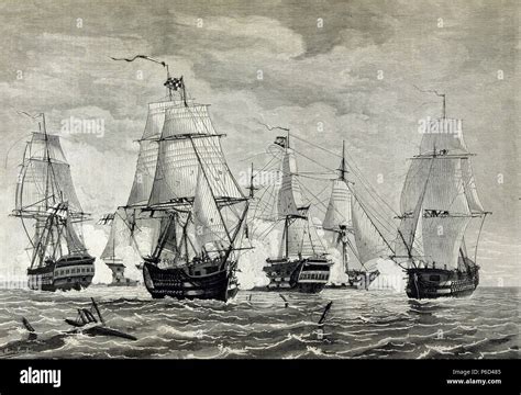 Ilustración de una flota naval del siglo XVI