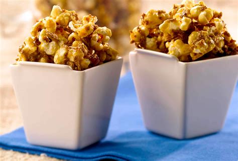 Palomitas de caramelo recién hechas