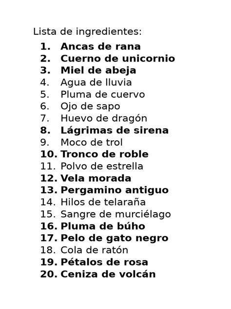 Lista de ingredientes comunes en caldos de carne