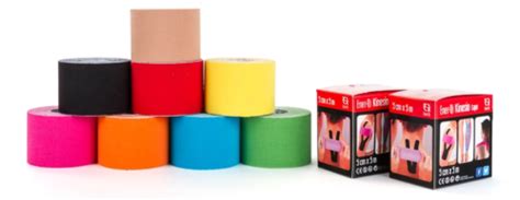Paleta de colores de Kinesiotape con sus significados terapéuticos