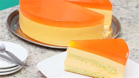 Variantes de decoración para tarta de gelatina de naranja