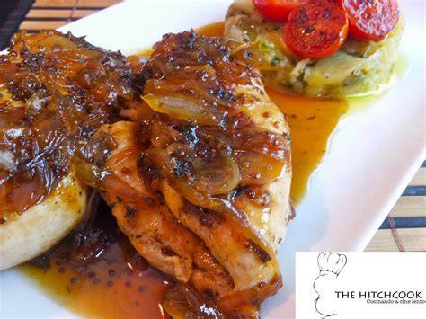 Pechuga de pollo con salsa de cerveza