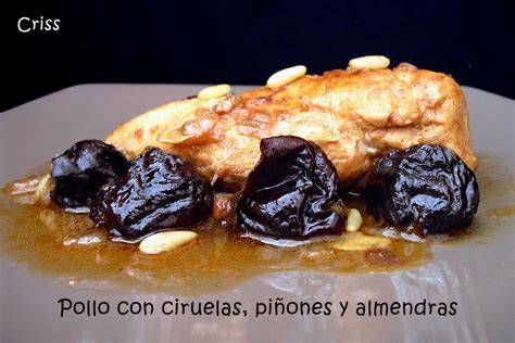 Ingredientes para pollo con ciruelas