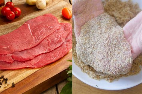Pasos para rebozar filetes de carne