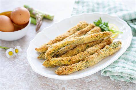 Espárragos fritos empanados