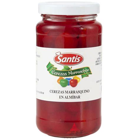 Cerezas al marrasquino en tarro