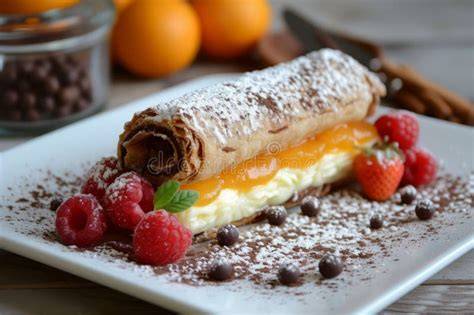 deliciosa crepe servida en un restaurante