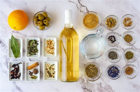 Ingredientes botánicos para vermut