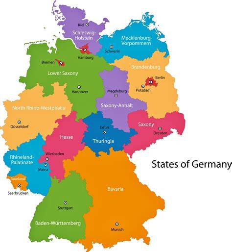 Mapa de Alemania resaltando las regiones donde el codillo es un plato típico