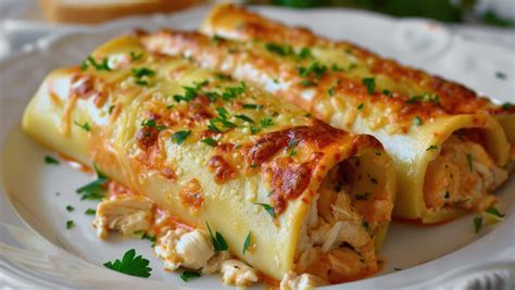 Infografía nutricional de los canelones de pollo