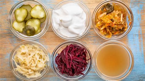 Variedad de alimentos fermentados