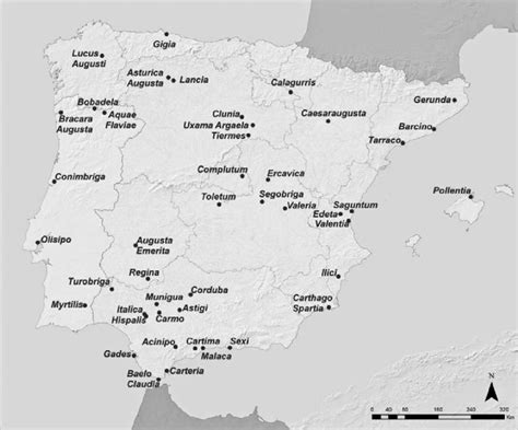 Mapa de zonas de envío de la Península Ibérica