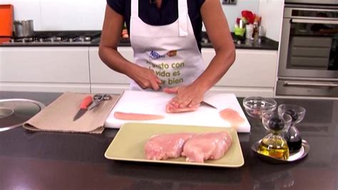 Aplanar pechuga de pollo