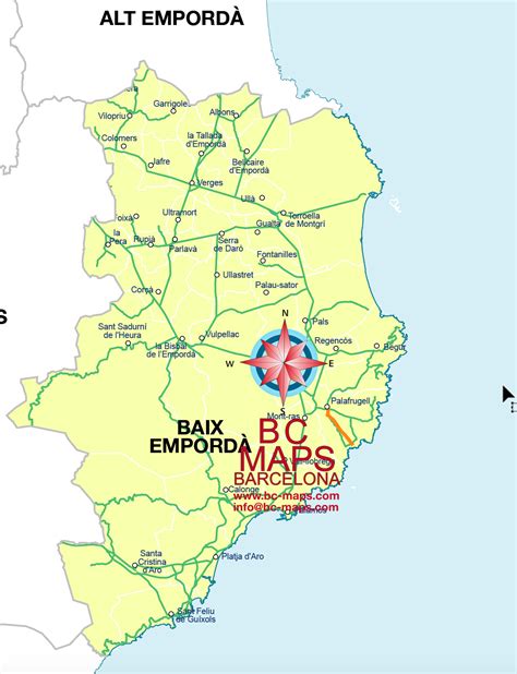 Mapa de la D.O. Empordà