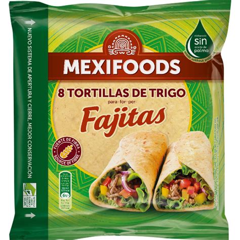 Tortillas de trigo calientes para fajitas